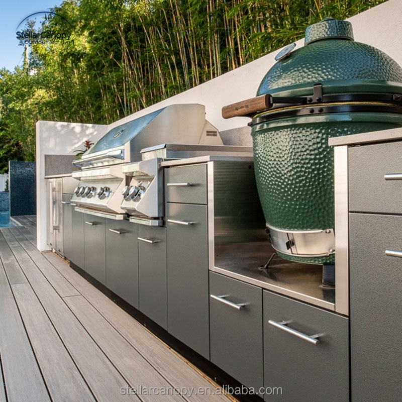 Designing an Outdoor Kitchen Modern Stainless Steel Setup