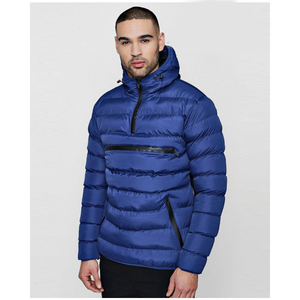 Chaquetas acolchadas de algodón de invierno personalizadas de alta calidad para hombre, chaquetas de nailon de bloque de color para hombre, chaqueta transpirable de talla grande para exteriores - Product Image 3