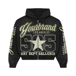 Sudadera con Capucha Ligera de Alta Calidad Personalizable con Diseño Superior Especial 2026 para Hombre, 100% Algodón, Patrón Sólido - Product Image 3