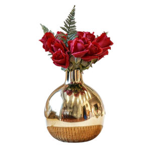 Vase à fleurs moderne en fer martelé de qualité supérieure, décoration de table luxueuse pour la maison, mariage - Product Image 3