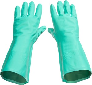 Gants de vaisselle en caoutchouc latex souple et durable, manchette longue de 15 pouces, réutilisables, imperméables, pour le nettoyage de la cuisine et les travaux. - Product Image 4