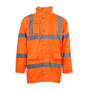 Impermeable de Alta Visibilidad para Construcción, Reflectante, de Seguridad Laboral, Chaqueta Impermeable Personalizada - Product Image 1