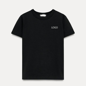 T-shirt d'été décontracté en coton spandex à col rond pour bébé Offre Spéciale Slim Fit Raglan Sleeve Contrast Binding Ringer Cropped T Shirt Femmes - Product Image 1