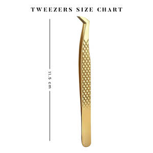 Pinzas para pestañas con punta de fibra con logotipo impreso, pinzas de extensión de pestañas con etiqueta privada personalizada de 45 75 90 grados - Product Image 4