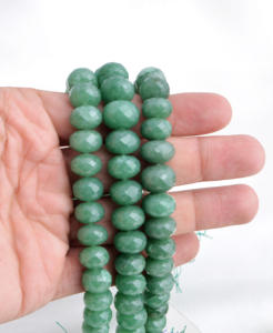 Cuentas Facetadas de Cuarzo Verde Natural de África, Cuentas de Piedras Preciosas Naturales para la Elaboración de Joyería Fina - Product Image 4