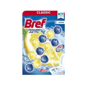 Lot de 3 désodorisants pour toilettes Bref Power Active, pin, océan et citron, 150 g - Product Image 1