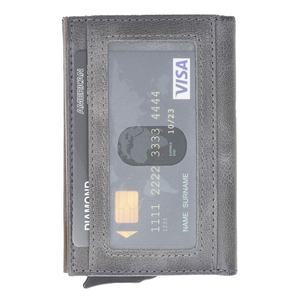 Estuche de tarjetas minimalista para tarjetas de visita Estuche de soporte de negocios de crédito Diseño de cuero hecho a mano 2017 - Product Image 2