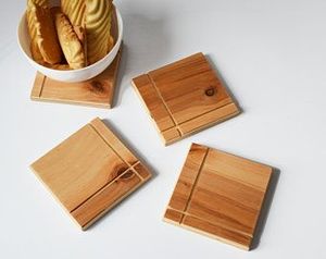 ที่รองแก้วไม้อะคาเซียที่รองแก้วไม้วอลนัททำจากไม้บีชสำหรับถ้วยกาแฟชา - Product Image 3