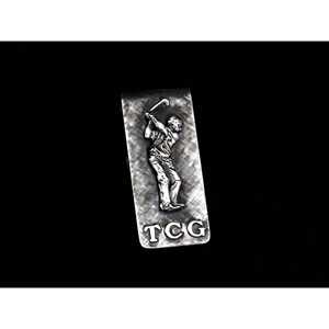 Pince à billets golfeur avec initiales - Product Image 1