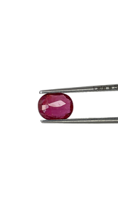 Fine qualité sans chaleur 100% naturel 1.50 carat sang rouge ovale certifié Mozambique rubis pierre précieuse anneau pendentif pierres précieuses en vrac - Product Image 3