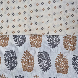 Tissu de brocart de coton imprimé blanc Style uni léger et écologique avec motif brodé pour costumes - Product Image 1