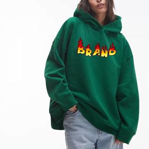 Sweat à capuche long oversize pour femme, mélange de coton premium, velours doux, coupe décontractée, élégant, pull décontracté d'hiver, streetwear avant-gardiste - Product Image 2