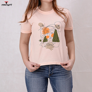 Camisetas de Mujer de Poliéster Ecológicas de Verano con Diseño de Moda Sencillo, Estampado Personalizado y Plumas, Hechas Profesionalmente - Product Image 2