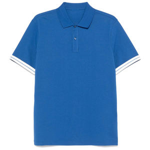 เสื้อโปโลผ้าฝ้าย100% สำหรับผู้ชายเสื้อโปโลแห้งเร็วน้ำหนักเบาสีพื้นลำลองสำหรับการแสดงโลโก้ที่กำหนดเอง - Product Image 1