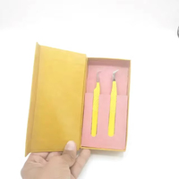 Boîte à pincettes OEM en plastique, emballage pour deux pincettes, boîte de transplantation, couleur personnalisée, qualité supérieure, logo personnalisé, cils