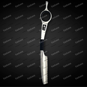 El juego de tijeras profesionales Tanto de 6,5 "para cortar el cabello incluye tijeras de adelgazamiento, tijeras de peluquero y estuche de cuero de vaslcare - Product Image 3