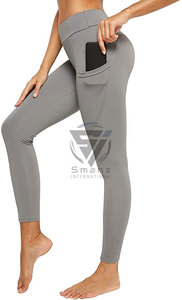 Leggings de sport pour femmes avec logo personnalisé, taille haute, poche intérieure, effet push-up, pour yoga, gym et fitness - Product Image 4