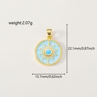 Pendentifs Cœur, Soleil, Lune et Étoile en Émail Coloré Plaqué Or, Breloques Célestes pour Femmes, Bijoux DIY, Vente en Gros