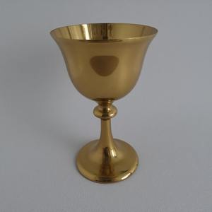Copa de vino de iglesia de pátina plateada única con tallo adornado artesanal hecho a mano detalle diseñado para uso religioso ceremonial - Product Image 5