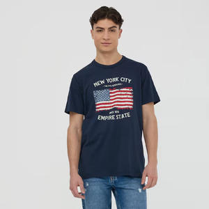 Camiseta con logotipo personalizado | Camiseta de algodón unisex al por mayor | Fabricante de camisetas de manga corta de moda impresas - Product Image 1