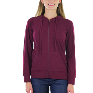 Sudadera con Capucha de Forro Polar Suave con Cremallera Completa para Mujer, Informal, con Bolsillos Laterales, para Otoño e Invierno, Ropa de Exterior - Product Image 3