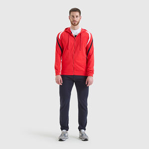 Conjunto de jogging de lana de alta calidad para hombre, chándal deportivo de invierno con cremallera elegante, transpirable y cómodo - Product Image 1