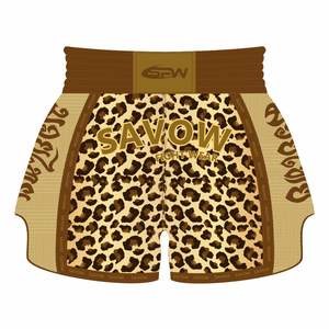 Pantalones Cortos de Muay Thai OEM con Impresión de Logotipo Personalizado, Costuras Duraderas y Tela Ligera, Perfectos para Uniformes de Equipo - Product Image 4