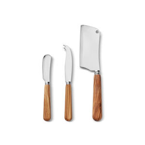 Grossiste en acier inoxydable de qualité supérieure manche en bois couteau à fromage ensemble de couverts pour hôtel et mariage - Product Image 1