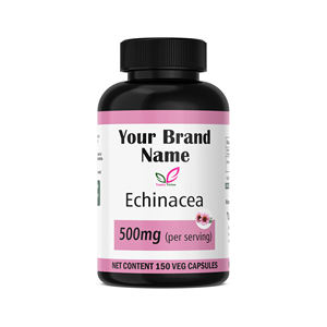 Cápsulas de equinácea 500mg 150 Count Suplemento herbal Etiqueta privada OEM ODM Soporte inmunológico Bienestar Cápsulas DE SALUD diaria - Product Image 1