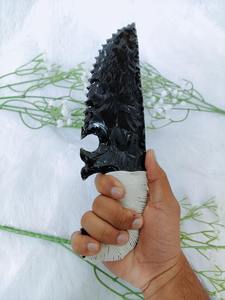 Couteau Fantastique en Obsidienne Noire, Pierre Précieuse Faite à la Main, Qualité Premium, 10 Pouces, Cadeau Wicca pour Éliminer la Négativité - Product Image 5