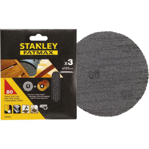 Discos de Lijado Stanley de 125 mm, Paquete Múltiple con Velcro para Lijadoras Orbitales Aleatorias - Product Image 2