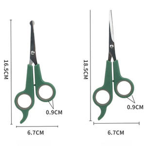 Ciseaux de toilettage pour animaux de compagnie Chi en acier inoxydable allemand Ciseaux à lames supercoupées à manche en plastique vert de taille personnalisée - Product Image 2