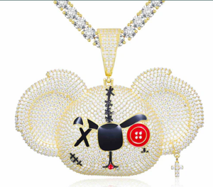 Charmes en diamant Moissanite VVS, or 925, argent, style hip-hop, taille princesse - Product Image 2