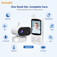 Cámara de Video Recargable para Bebés con Pantalla de 2.8'', Resolución 720P, Conexión FHSS Segura, Sensor de Sonido VOX Smart Wake-up, Lista para Viajar