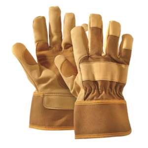 Gants de travail robustes en cuir de vachette renforcé Abrasion Résistant à la chaleur Construction Jardinage Manipulation Gants de sécurité - Product Image 1