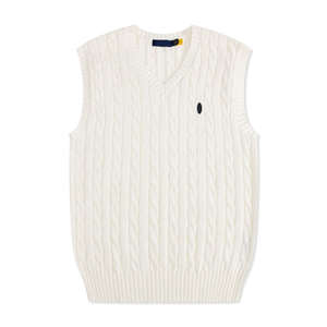 Chaleco de Punto Personalizado de Algodón para Hombre, Estilo Coreano, Cuello en V, a Rayas, Sólido, para Graduación Escolar - Product Image 4