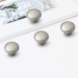 Perilla Redonda Moderna para Muebles de Aleación de Zinc con Acabado Cepillado, Tirador Duradero para Gabinetes de Cocina, Baños, Armarios y Cajones - Product Image 2