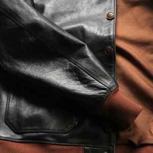 Chaquetas de Cuero Personalizadas para Hombre, Chaquetas de Cuero Cortavientos de Moda, Chaqueta de Cuero de Oveja de Alta Calidad, Ropa Urbana - Product Image 5