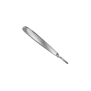 Manche de scalpel allemand en acier inoxydable 145 mm 5.34 "droit No 4 Porte-lame BP chirurgical non stérile et réutilisable Prix bon marché - Product Image 2
