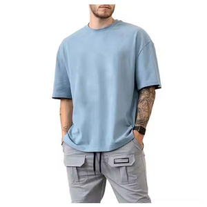 เสื้อผู้ชายระบายอากาศได้ดีเสื้อเชิ้ตผ้าสักหลาดสำหรับใส่เล่นกีฬาผ้าฝ้าย100% ตัวสั้นคุณภาพดี - Product Image 1