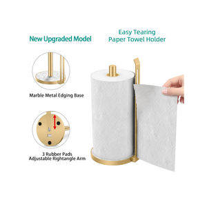 Support de papier de soie sur pied en acier inoxydable et marbre de qualité supérieure, vente en gros et fournisseur de décoration intérieure - Product Image 2