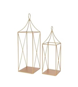 Lanterne à bougie en métal faite à la main, élégante et moderne, écologique, pour la décoration de la maison, centres de table, festivals, cadeaux - Product Image 2