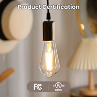 Fabricant direct ampoule à filament LED Edison 4W E26 110V ST21 450LM verre à intensité variable sans scintillement ampoules LED CUL résidentiel