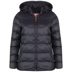 Nuevo diseño de las mujeres térmica con capucha Puffer abrigo de manga larga con cremallera completa a prueba de viento prendas de vestir transpirable - Product Image 5