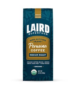 Café Molido Tostado Medio Peruano Laird Superfood, Café Molido Premium de Origen Ético, 12 oz. Bolsa - Product Image 4