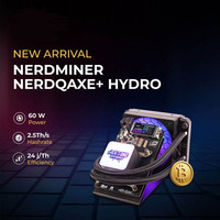 핫 세일 NerdMiner NerdQaxe + 하이드로 2. 5th/s 솔로 광부 비트 코인 광부 SHA-256 광업 btc 기계 암호화 행운의 광부 홈 마이닝
