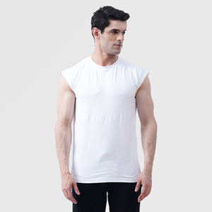 Camiseta sin mangas de entrenamiento de secado rápido para hombre personalizada 2025, ropa de gimnasio de algodón de alta calidad con estilo informal, nuevo diseño - Product Image 1