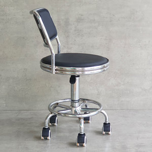 MFH219B Portable Salon Furniture Swivel Chair with Comfortable <b>Round</b> <b>Cushion</b> and Backrest - Product Image 4