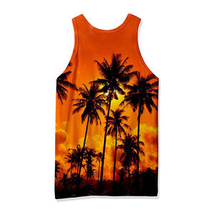 Camiseta de gimnasio para hombre de talla grande XL, camiseta sin mangas de algodón de secado rápido, capucha, ropa deportiva con estampado 3D, Fitness, informal, transpirable, de punto para hombre - Product Image 2