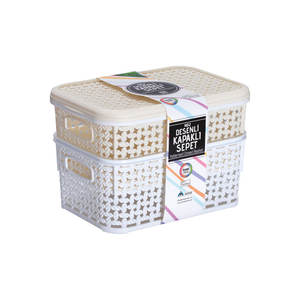 Ensemble de paniers de rangement décoratifs à motifs de 24 pièces pour l'organisation - Product Image 1